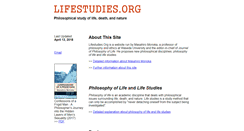 Desktop Screenshot of lifestudies.org