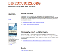 Tablet Screenshot of lifestudies.org